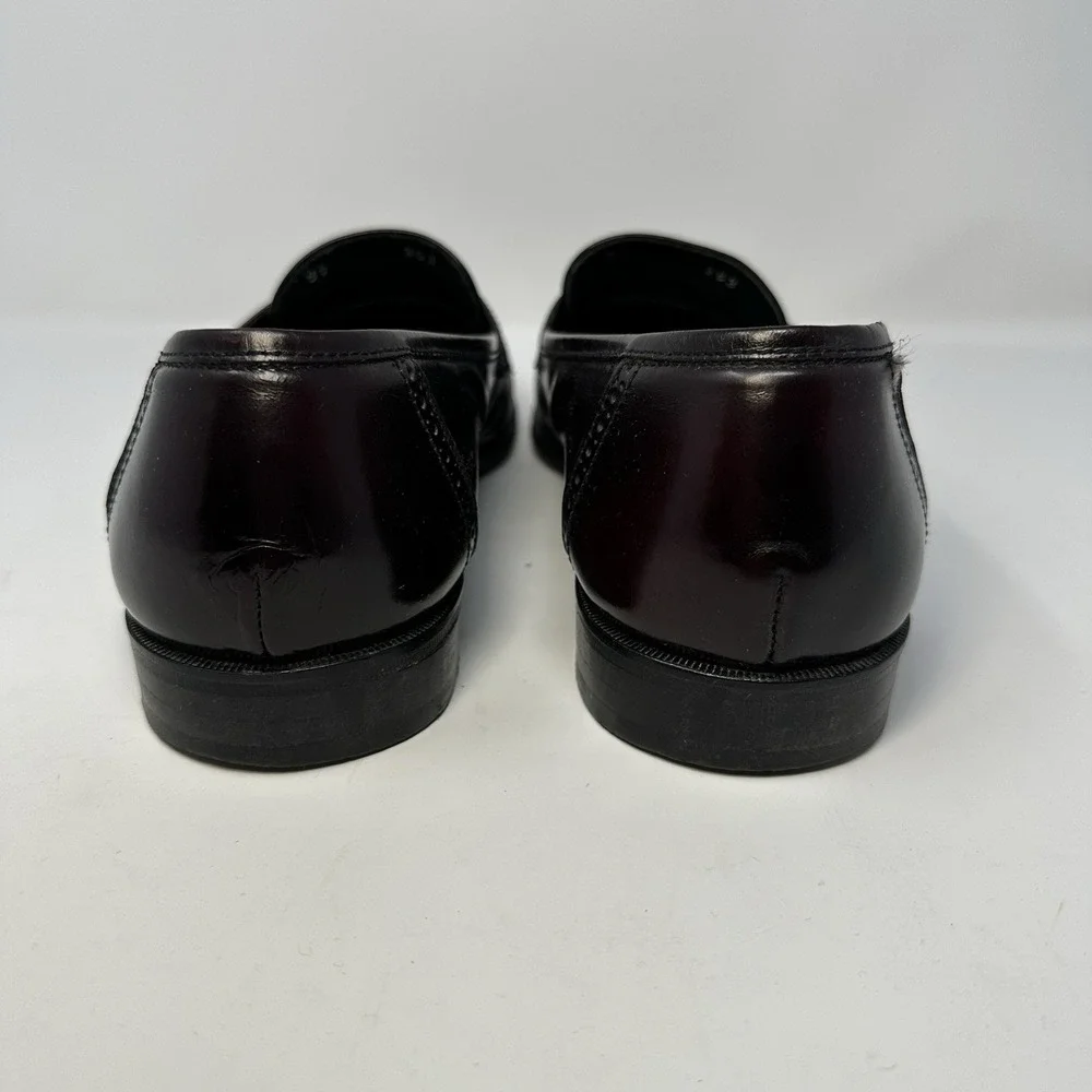 DUCCIO PAPINI Men 9.5 M Burgundy Tassel Loafer‎ Shoe's Handmade in Italy